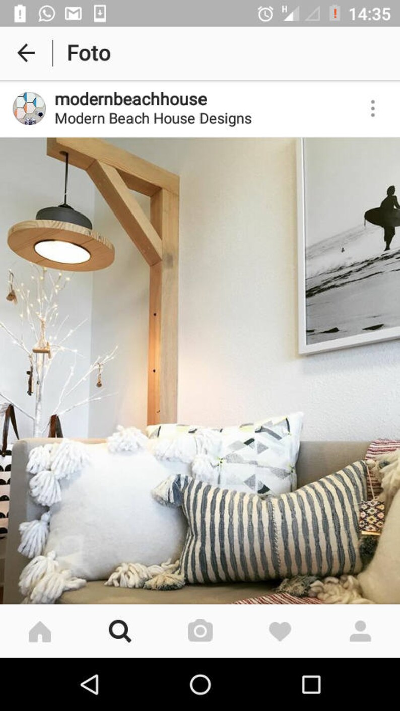 WINNER of iLLy coffee award! recyled from big coffe can Hanging ceiling lamp pendant light charcoal grey and pine wood ECO-friendly