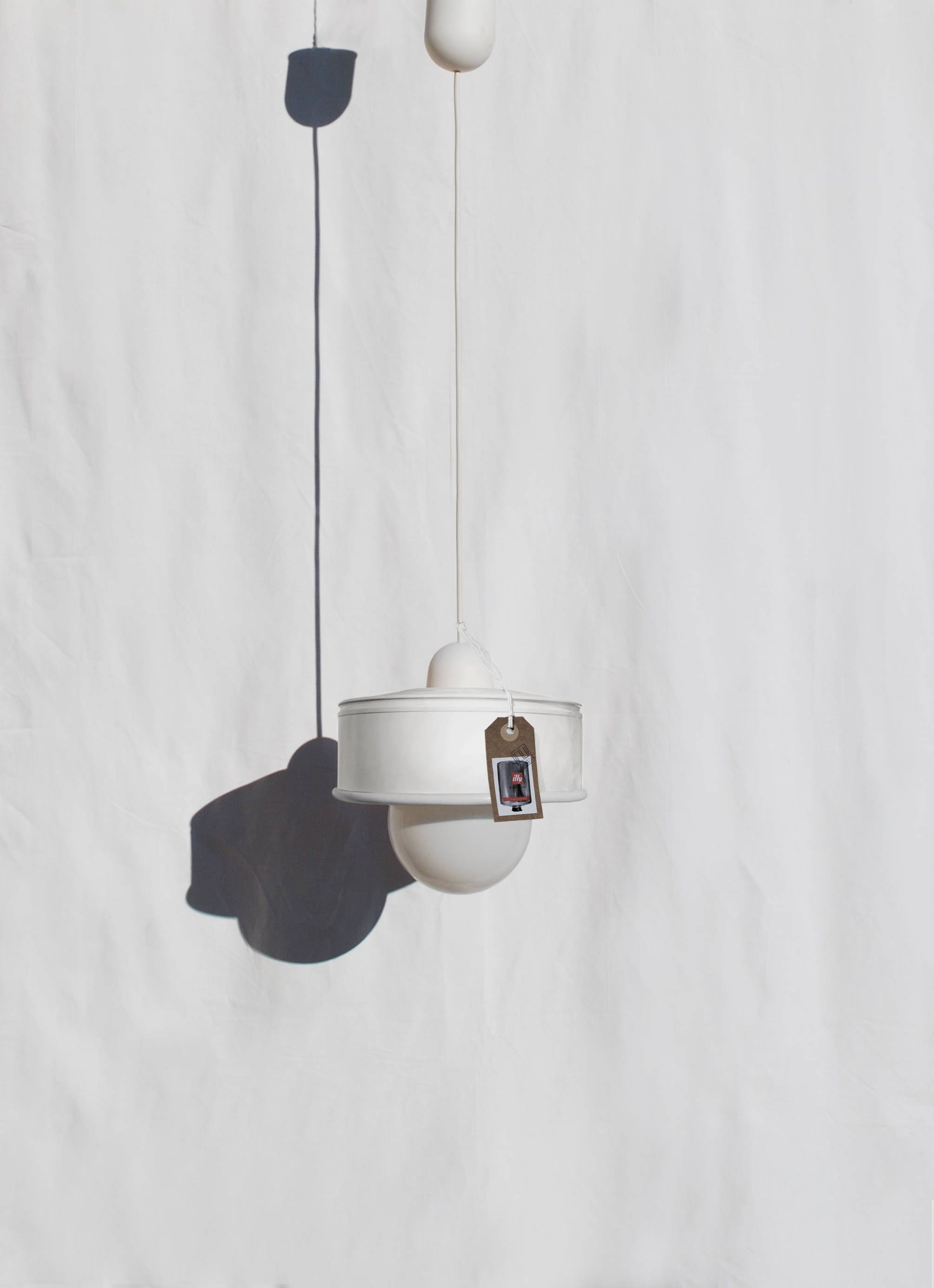 Hanging Pendant Ceiling Lamp Mat White Eco Friendly