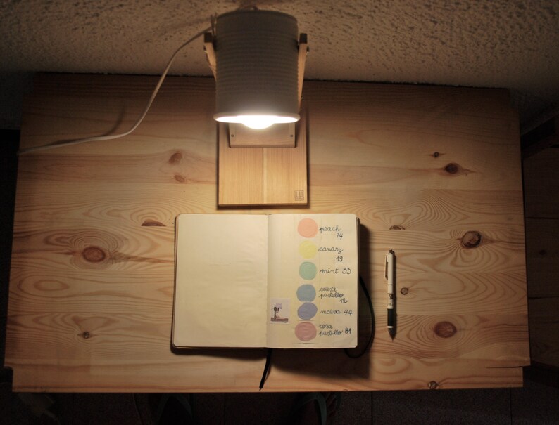 Desk Lamp nightstand Lamp Pastel Light Pink Color.. Eco Etsy