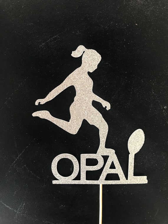 Personalised Girl Sports Cake Topper - AFL Player, Soccer Player, Football Player, Tennis Player, Golf Player, Netball Player, Gymnast. Il_570xn
