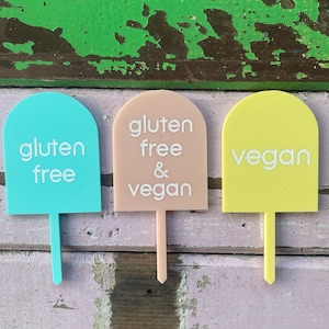 Dietary & Free From Food Display Signs