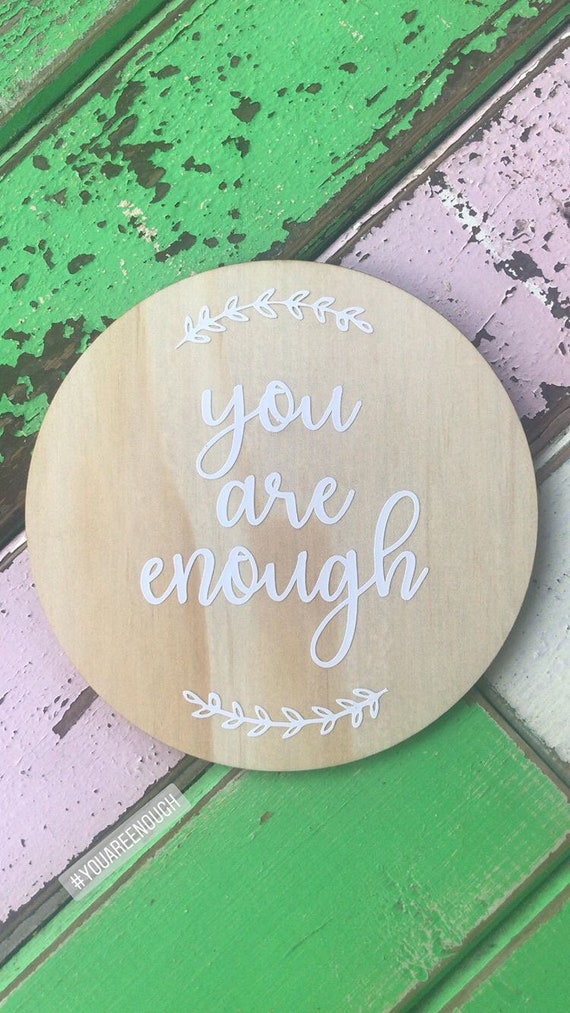 You are enough wooden room sign Il_570xn