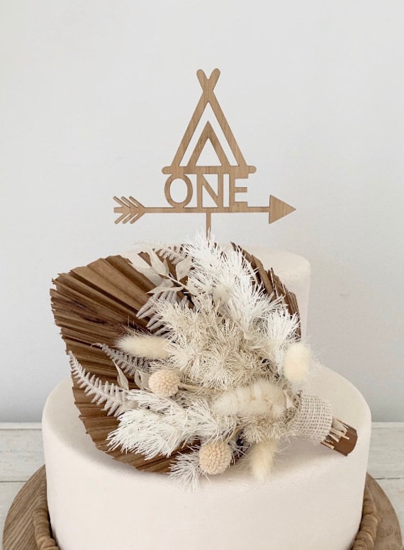 Teepee 1st birthday cake topper Il_570xn