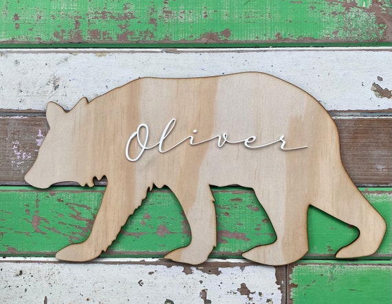 Personalised Wooden Animal Wall Decor Il_570xn