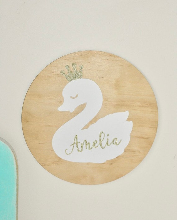 Personalised Swan Wall Plaque Il_570xn