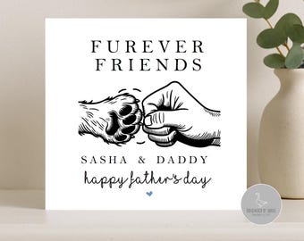 Father's day card from the dog, dog dad father's day card, funny fathers day card, card from the dog, dog lover, dog grandad card