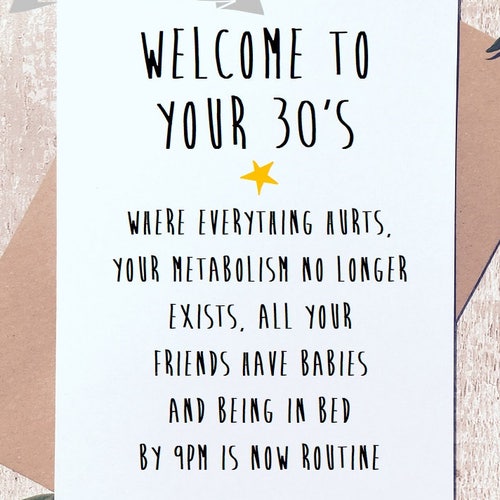 30th Birthday Card for Her Funny 30th Birthday Card 30th - Etsy
