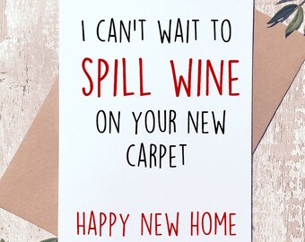 Funny New Home Card Moving In Out Mortgage Rude Joke Humour