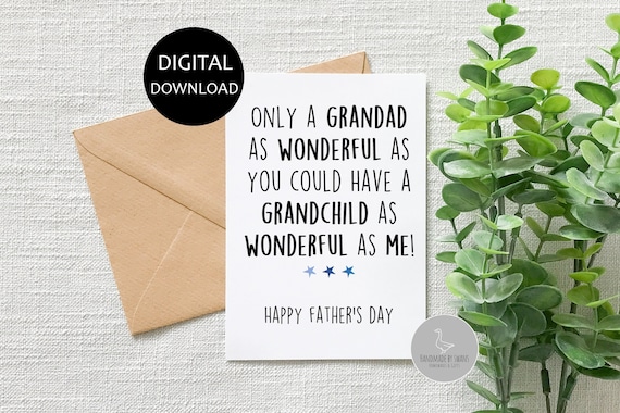 UK Greetings | Father's Day Card For Husband | Card For Dad, Grandad, Husband | Him, Boys, Men | Blue Balloons & Present Design | With Envelope - View #4