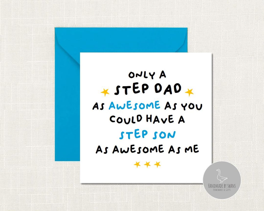 Step R Funny Funny Step Dad Birthday Card, Funny Card From Step Daughter, Funny Step ...