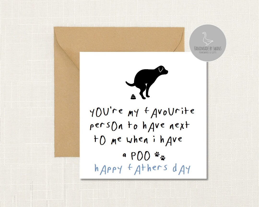 Funny Father's Day Card From the Dog, Dog Dad Father's Day Card, Funny ...