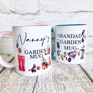 Grandad birthday gift, father's day mug, personalised mug for him, gift for dad, gift for grandad, grandad mug, gardening mug, garden gift image 3