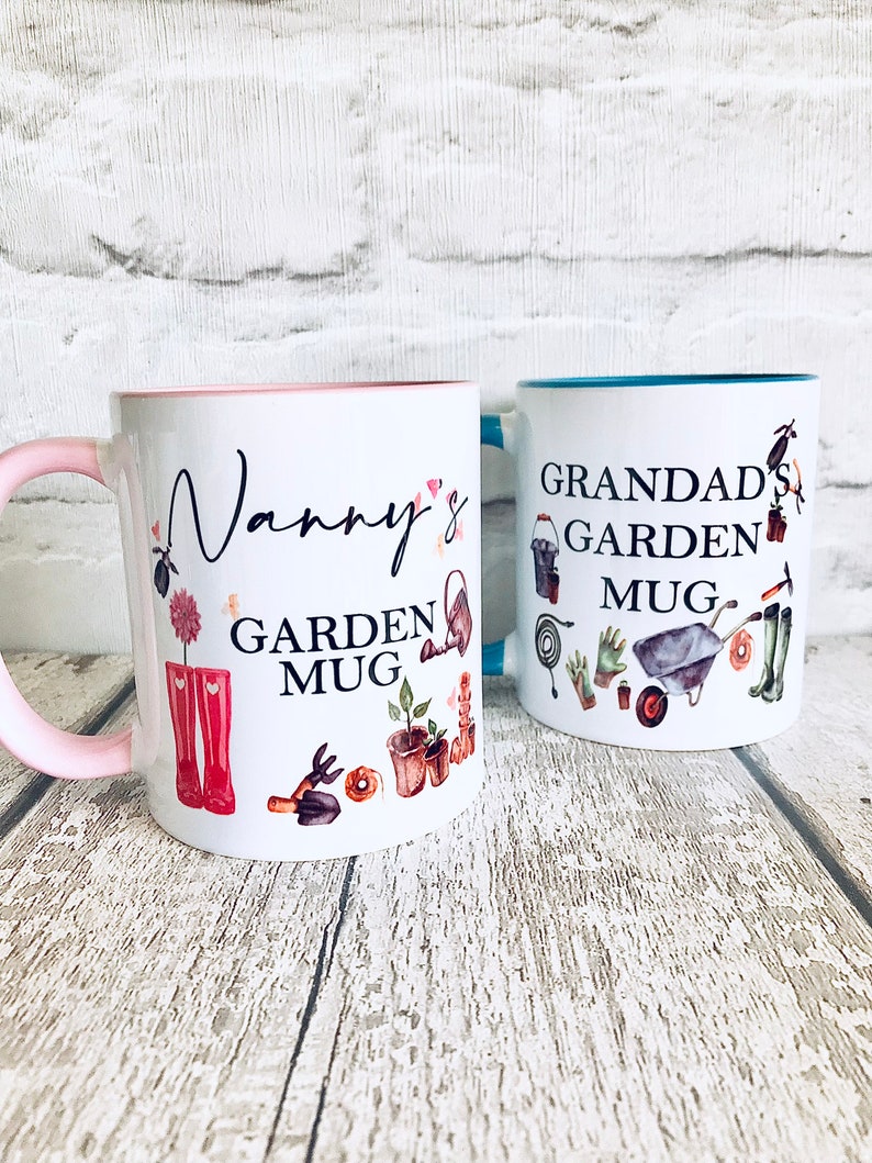 Grandad birthday gift, father's day mug, personalised mug for him, gift for dad, gift for grandad, grandad mug, gardening mug, garden gift image 3