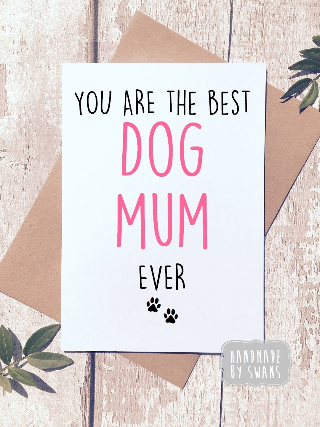 Dog Mum Birthday Card, Birthday Card From Dog,funny Card for Dog Mum ...
