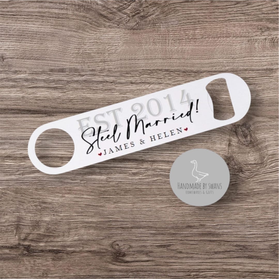 Personalised Steel Wedding Anniversary Gift, 11th Anniversary, Wedding ...