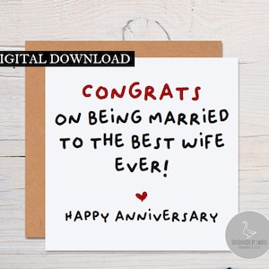 Tarjeta de aniversario divertida para esposo, tarjeta de aniversario para él, tarjeta divertida para esposo, tarjeta de aniversario para esposa, regalo para esposa,