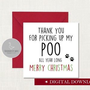 Tarjeta navideña divertida del perro, tarjeta navideña del papá del perro, tarjeta navideña de la mamá del perro, del gato, del perro, Navidad del bebé peludo,
