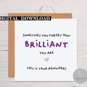 You&#39;re amazing card, sometimes you forget you are awesome, proud of you, amazing friend, congratulations card, well done card, good luck