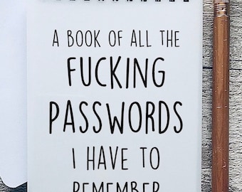 Notebook, funny notebook, gift for colleague, gift for women, funny friend gift, secret Santa, funny Gift for her, rude notebook, journal,