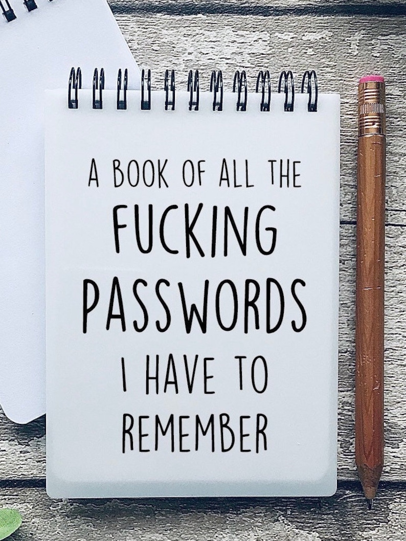 Notebook, funny notebook, gift for colleague, gift for women, funny friend gift, secret Santa, funny Gift for her, rude notebook, journal, image 1