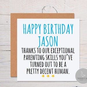 Tarjeta de cumpleaños de hijo divertido, tarjeta divertida para hijo, tarjeta de cumpleaños de hijo divertido, tarjetas de cumpleaños para él, regalo de cumpleaños de hijo, tarjetas para hombres, tarjeta para él