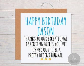 Funny son birthday card, Funny card for son, funny son birthday card, birthday cards for him, son birthday gift, cards for men, card for him