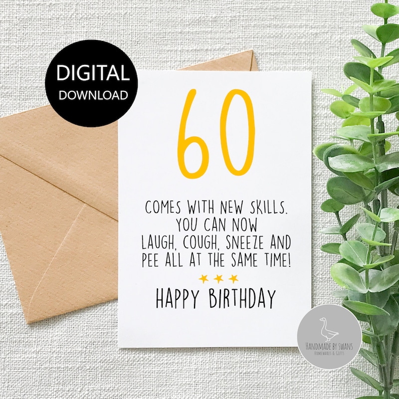 Lustiger 60 geburtstag Etsy Schweiz