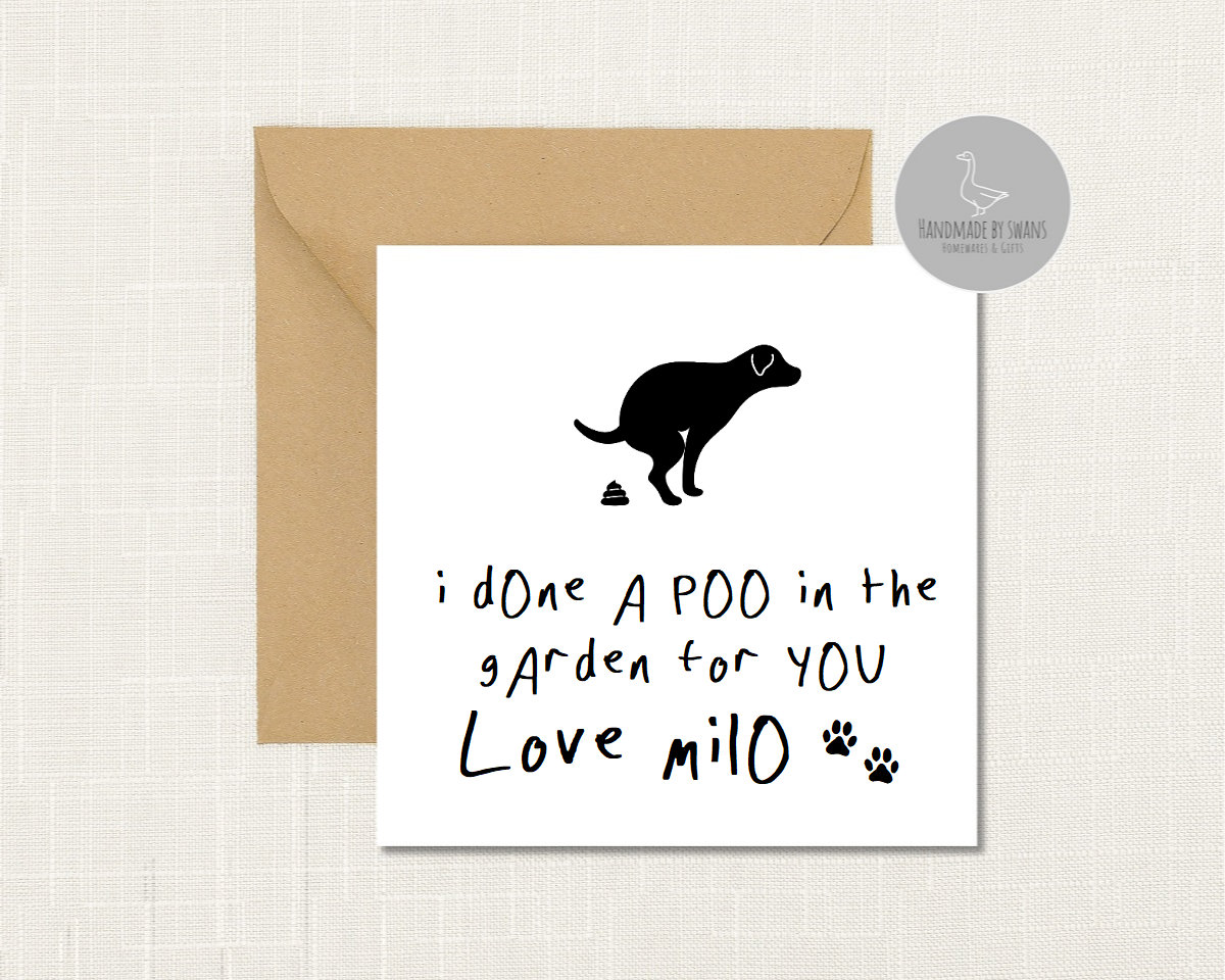 Funny Birthday Card From the Dog: Dog Lover Gift - Etsy UK