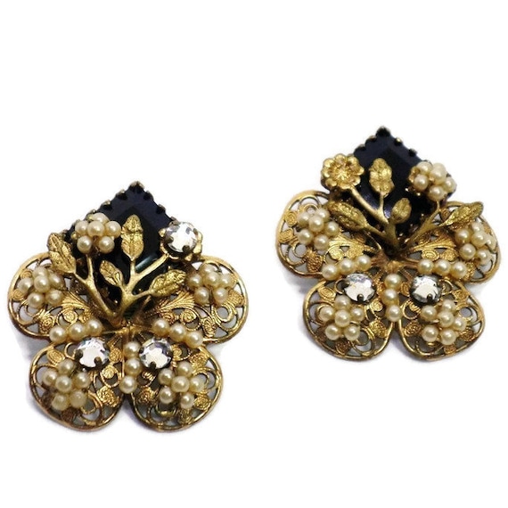 Clip On Earrings, Vintage Clip-on Earrings, Statem