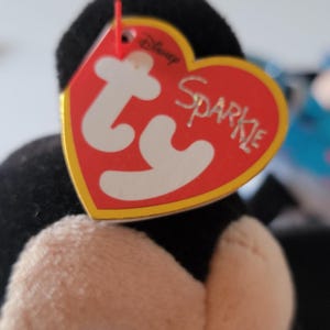 Ty Mickey Mouse Minnie Mouse Sparkle Plush Small Stuffed Toys Pair Disney image 9
