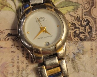 Anne Klein II AKII Women\'s Two Tone Gold Silver Blue Dial Quartz Watch‎ Anne Klein II AKII Women main image 2
