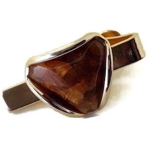 Vintage Gold Tie Clip, Unique Tie Bar for Men
