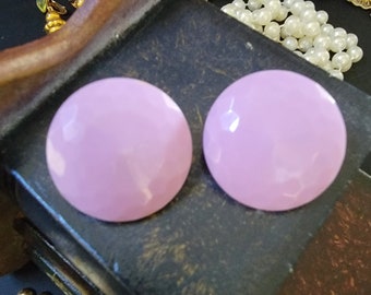 Boucles d'oreilles clip vintage Pink Candy, boucles d'oreilles clip uniques des années 1980