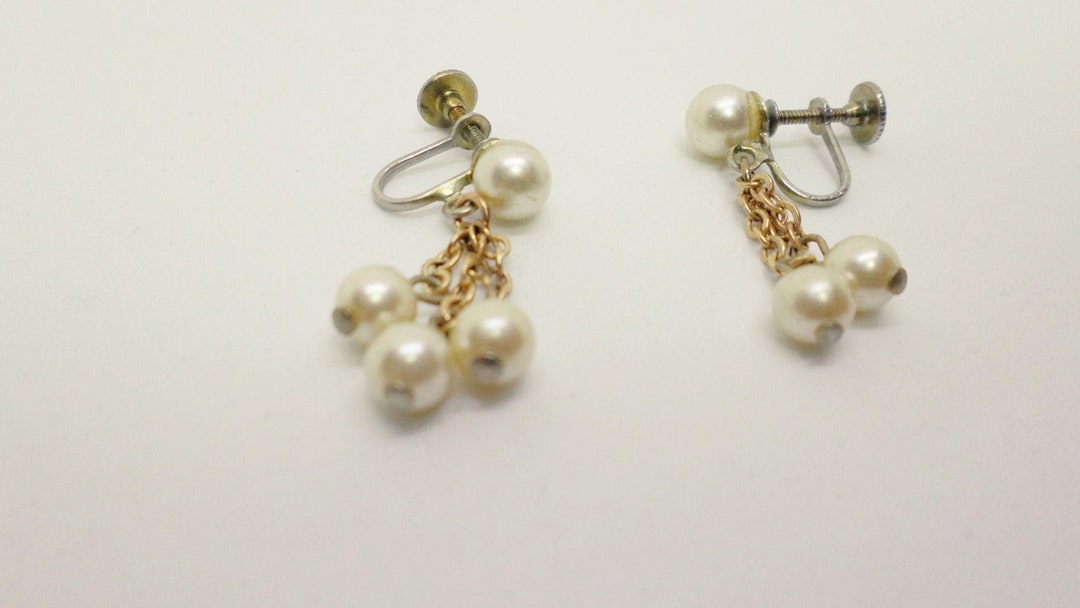 Pendentifs à Clip Vintage - Lot D'occasion - Bijoux Fantaisie Rétro