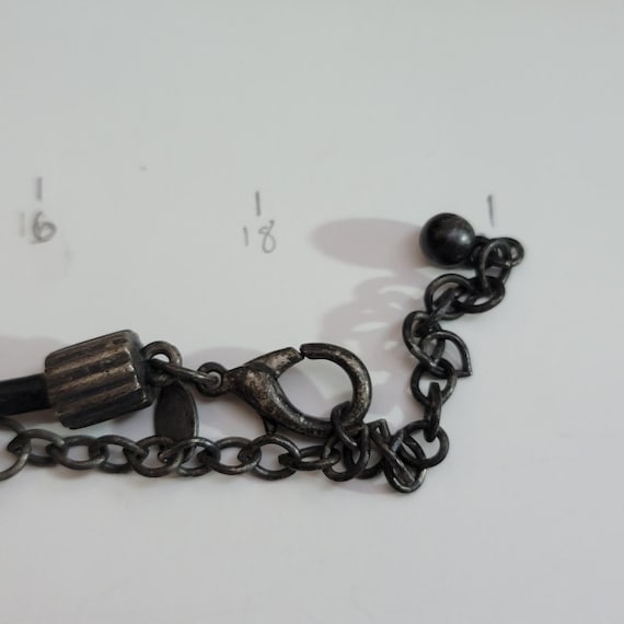 Chico’s Statement Necklace with Geometric Gold Si… - image 10