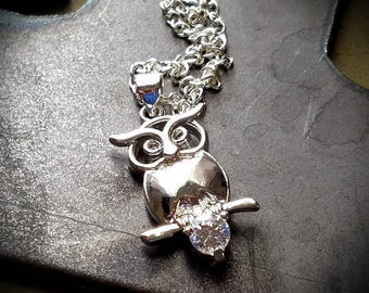 Pendentif argent hibou antique - | bijouterie en ligne