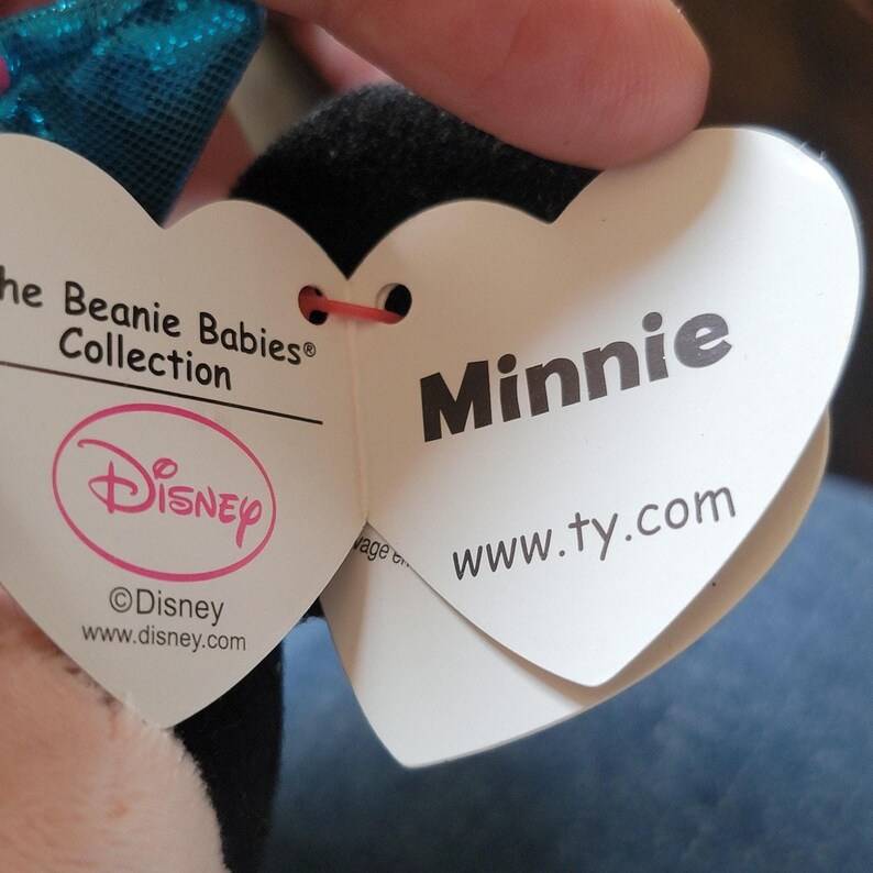 Ty Mickey Mouse Minnie Mouse Sparkle Plush Small Stuffed Toys Pair Disney image 17
