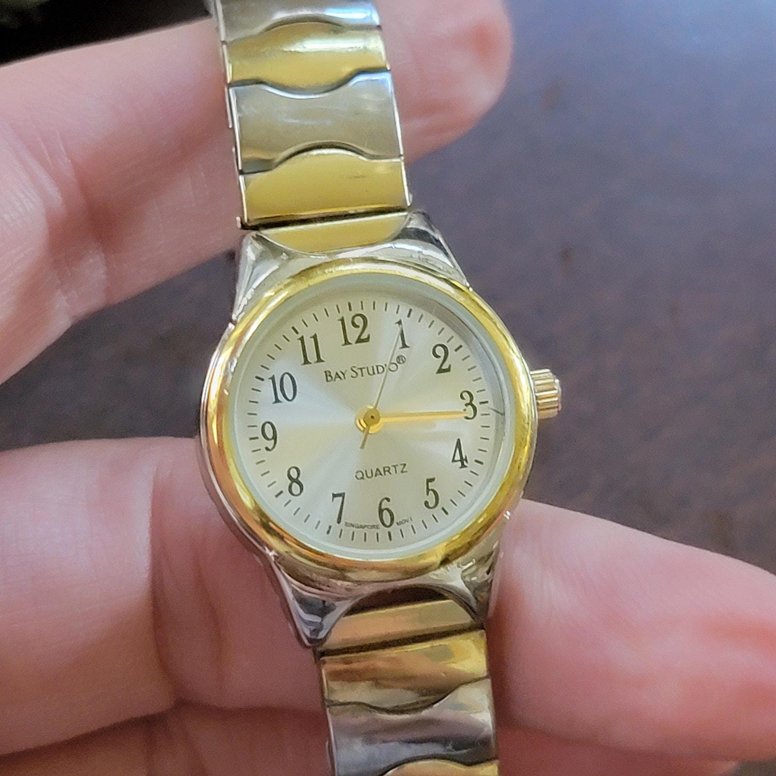 Vintage 1997 Bay Studio Christmas Tree Bangle 39mm Women\'s Quartz Watch Restored Bay Studio Christmas Tree Women main image 3