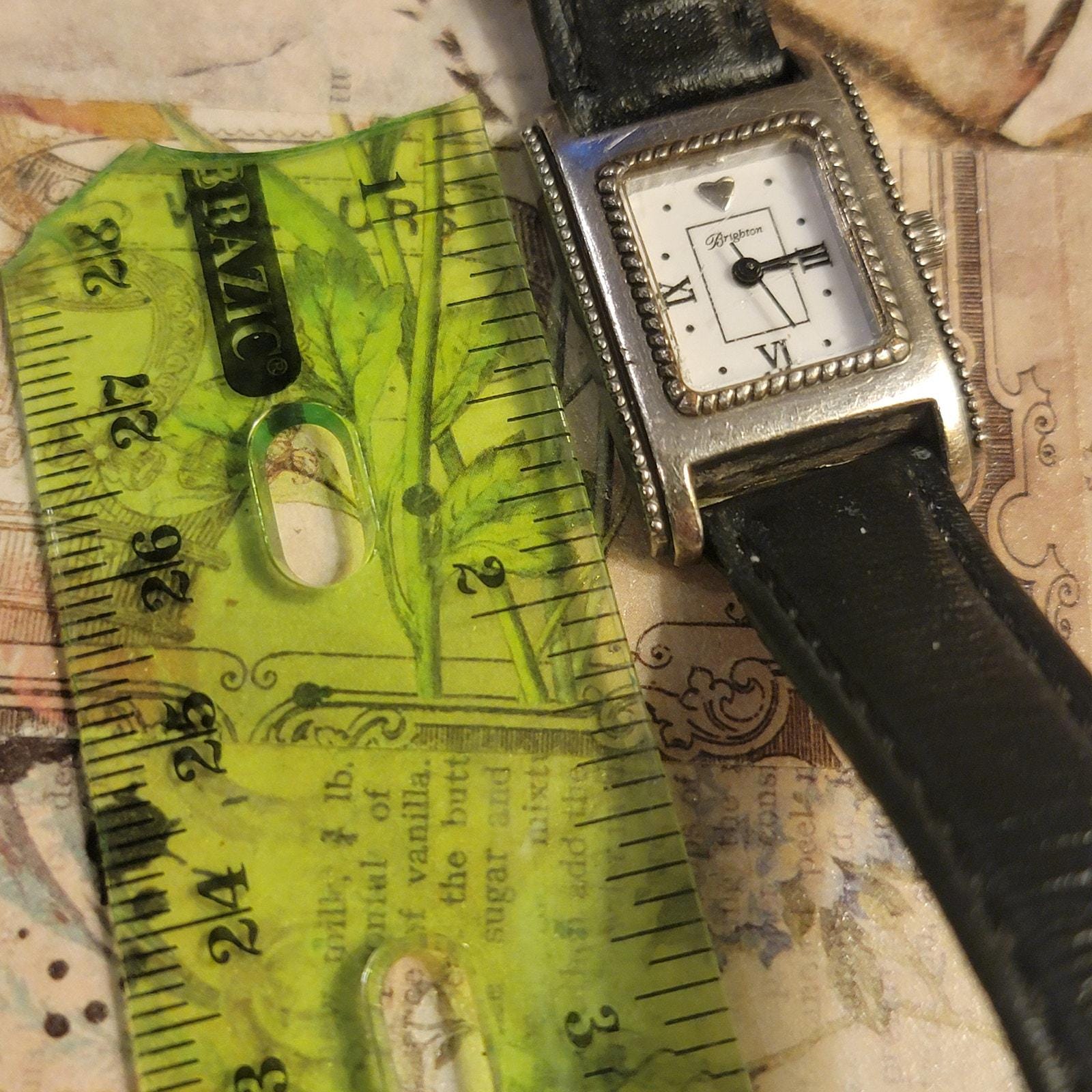 Brighton Jefferson Leather Watch Brighton Jefferson coral leather band watch main image 2