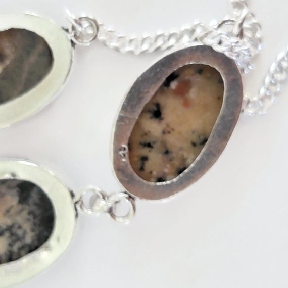 Dendritic Agate Statement Necklace - Silver Artis… - image 10