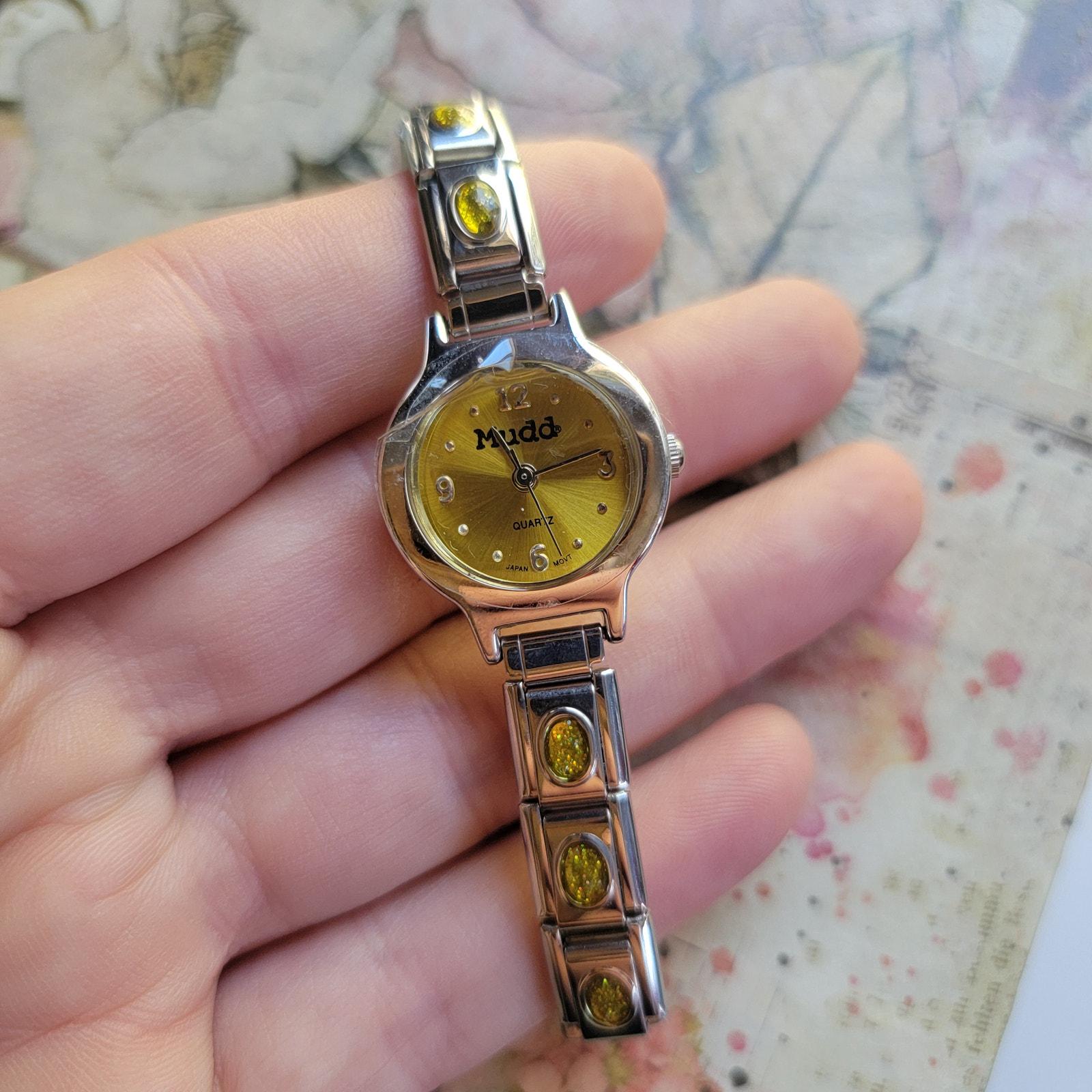 Vintage Jean Cardot Wind Up Gold Watch with Opal Saturn Charm Vintage Opal Watches - Etsy main image 4