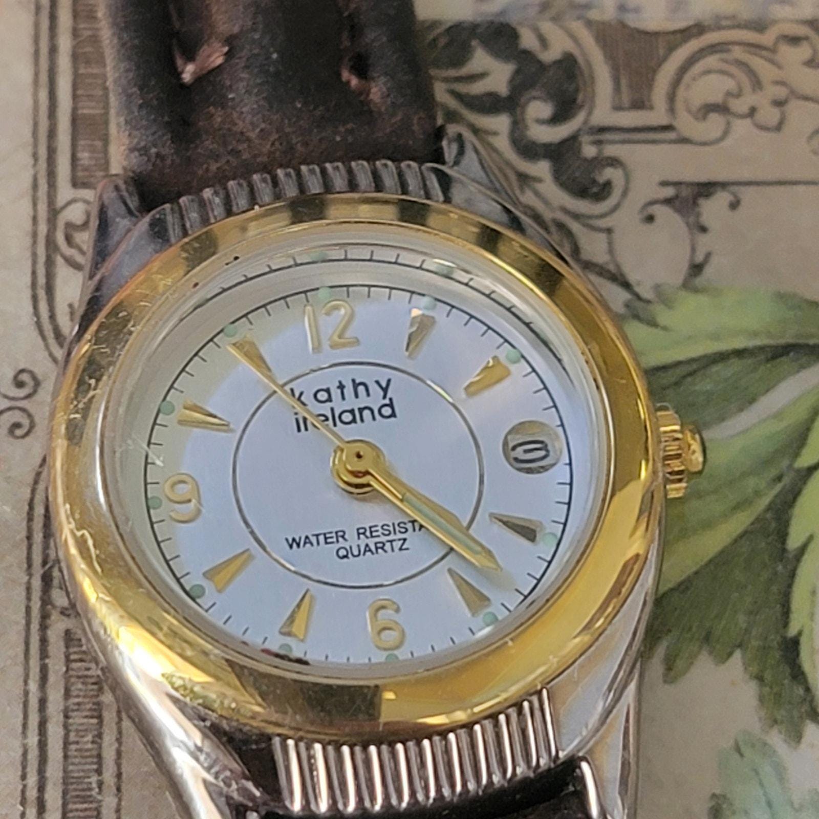 Kathy Ireland Vintage women gold and silver Plated Watch Vintage Kathy Ireland Watch | Mercari main image 2