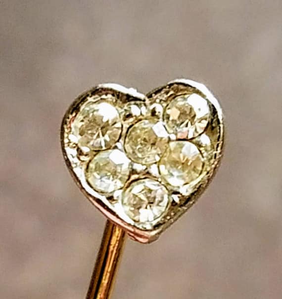 Heart Lapel Pin, Heart Brooch Pin, Heart Hat Pin,