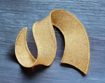 Gyllene bandbrosch för kvinnor, guldsmyckenål, från Park Lane