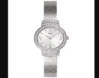 Bulova Womens Watch 32mm Silver Dial Silver Case Stainless Bracelet Quartz