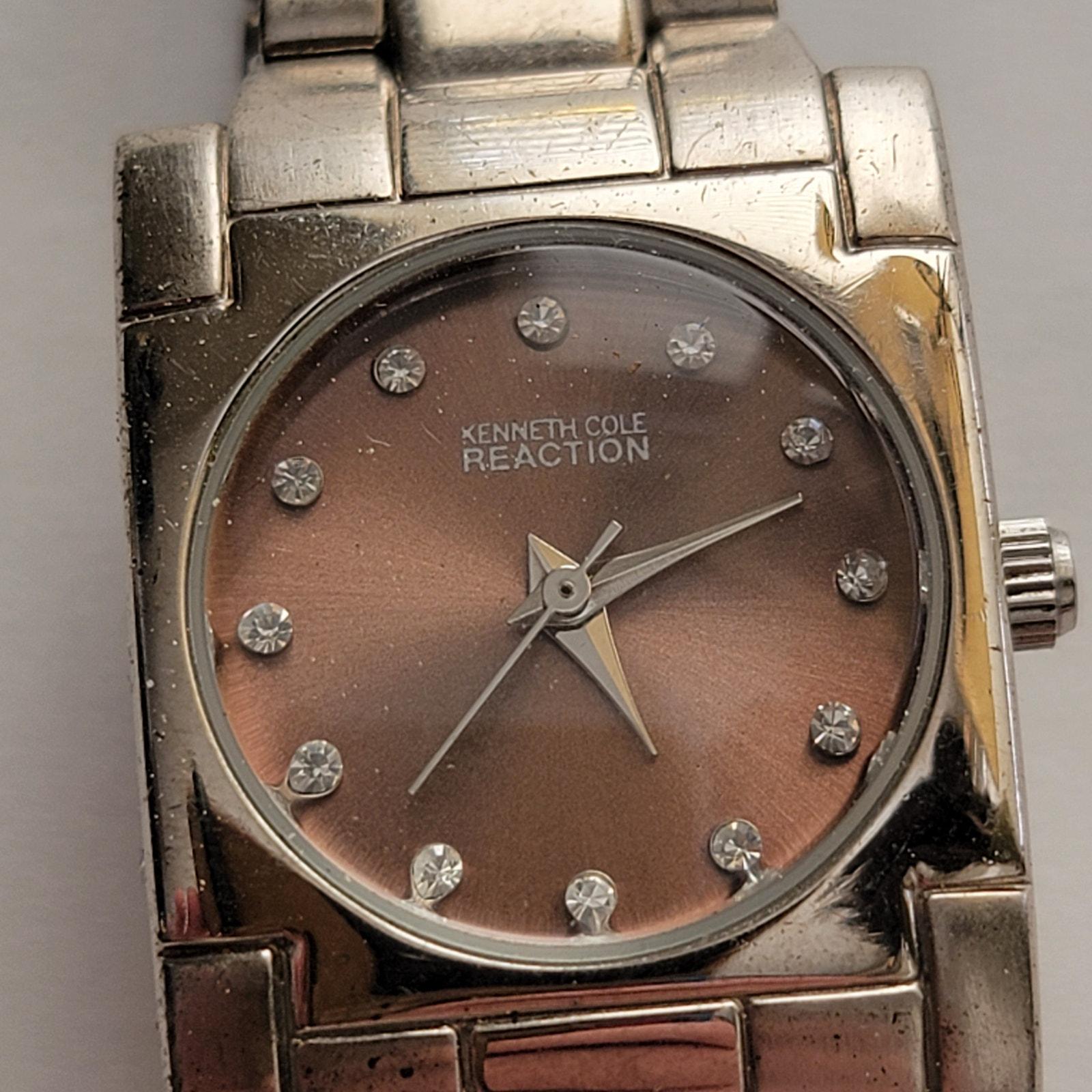 Kenneth Cole Reaction F3562621 Brown Dial Women’s Watch Working Kenneth Cole Reaction Watch - Etsy main image 2