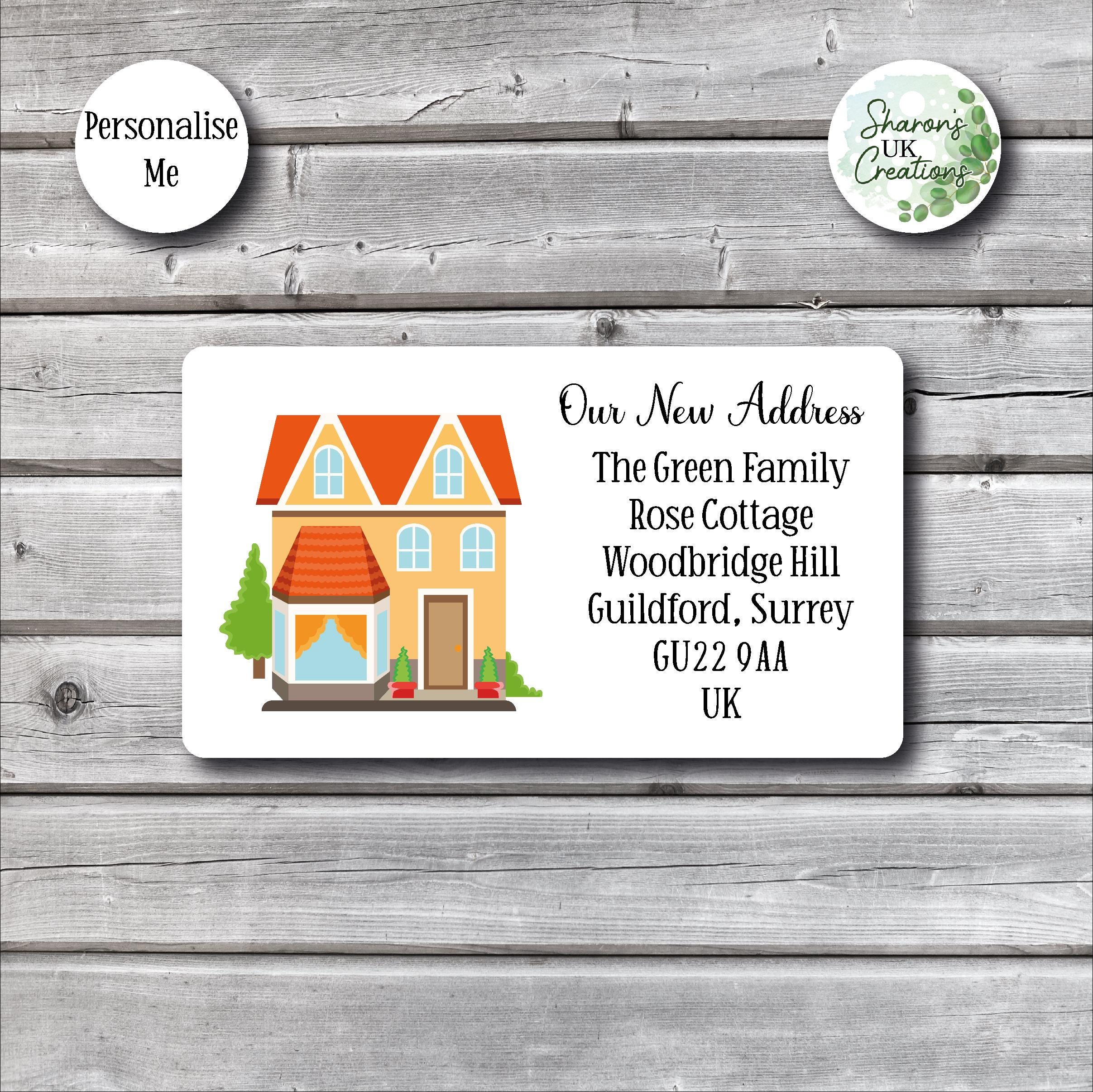 Personalized Change of Address Stickers, New Home Labels, Moving  Announcement, Set of 24 - Etsy, image size:2414x2412