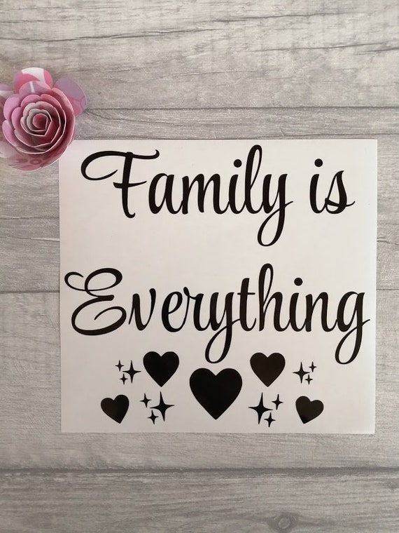 stickers Family is Everything Vinyl Sticker for IKEA RIBBA Box Frame