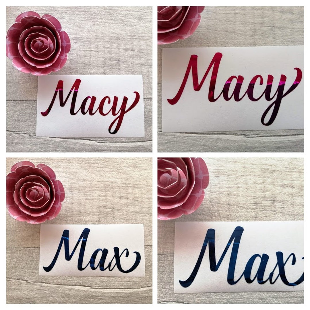 Custom Vinyl Name Sticker, Personalised Water Bottle Decal - Etsy UK
