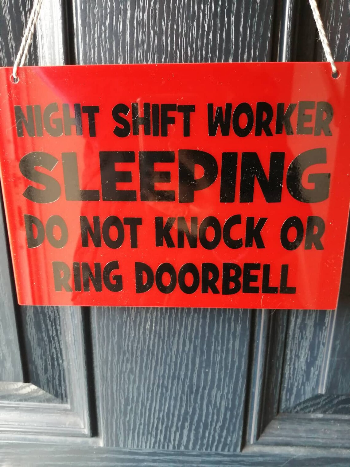 Acrylic Night Worker Sleeping Sign Night Shift Worker Door Etsy